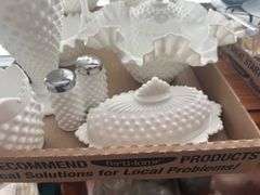Assorted Milk Glass