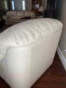 Italian Leather Chair and Ottoman