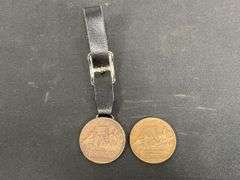 (2) 1931 Centennial of the Reaper Coin + Watch Fob