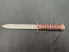 (2)-Reproduction US Camillus M3 Bayonets w/Reproduction Scabbards