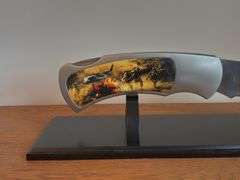 Giant Vietnam War Pocket Knife on Stand