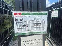 Metal Farm Driveway Gate 7 X 20 Ft 2 Pieces