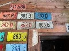 23 License Plates