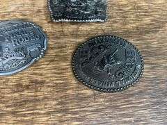(5) Hesston Rodeo Belt Buckles