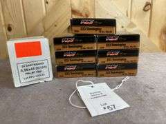 7 Boxes PMC Bronze 55 Gr. FMJ BT .223, 1 Box 5.56x45 FMJ BT