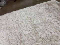 White Thick Decorative Rug