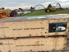 23 X 22FT Double Garage Metal Shed