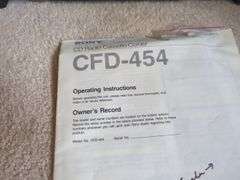 Sony CFD-454 Radio