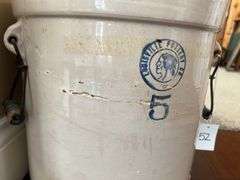 Louisville Pottery 5 Gallon Crock with Lid