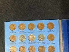 Lincoln Head Cent Collection in Blue Book