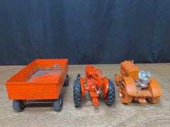 (3) 1/16 AC Tractors + Wagon