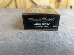 6 Boxes Blazer 115 Gr. FMJ 9mm