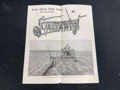 (2) John Deere Disk Tillers Sales Literature + Manual