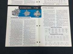 (8) International Truck Sales Literature + Training Manual