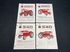 (4) IH 340 + 660 Tractor Sales Literature