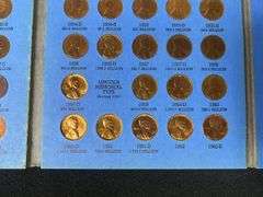Lincoln Head Cents Collection in Blue Book