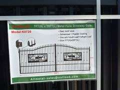 Metal Farm Driveway Gate  7 X 20 Ft 2 Pieces