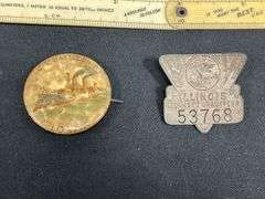 (5) Kinves, Ruler, Badge, Button