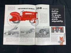(2) IH Farmall 350 Tractor Sales Literature