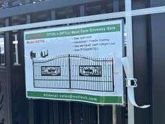 Metal Farm Driveway Gate 7 X 20 Ft 2 Pieces