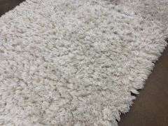 White Thick Decorative Rug