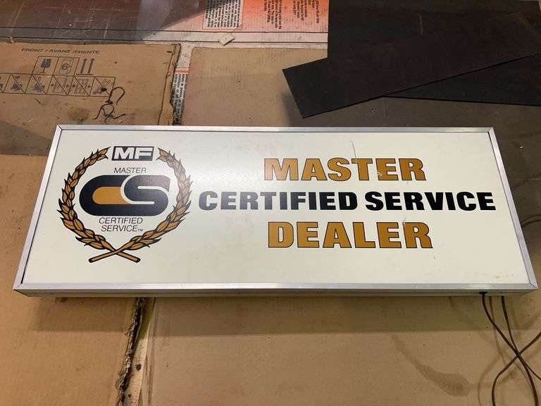 Massey Ferguson Master Dealer Lighted Sign image