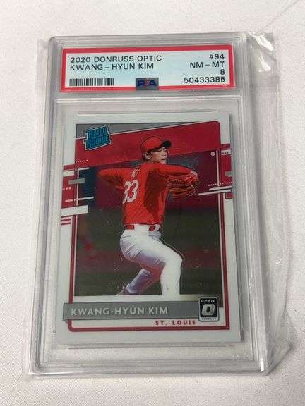 2020 Donruss Optic #94 Kwang-Hyun Kim ROOKIE Graded PSA 8 image