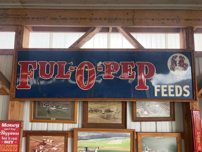 Ful-O-Pep Feeds embossed single sided Sign image