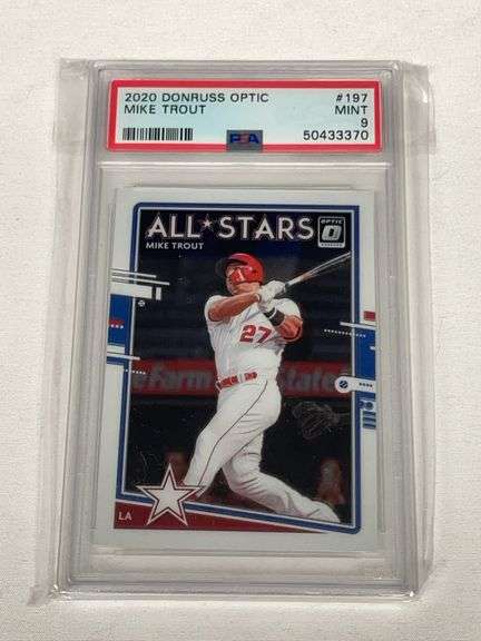 2020 Donruss Optic #197 Mike Trout Graded PSA 9 image