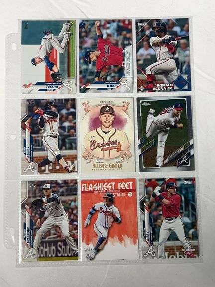 (18) Atlanta Braves Stars Baseball Cards image