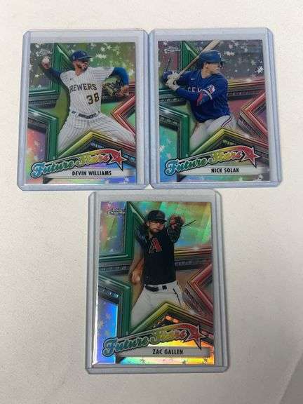 (3) Topps Chrome MLB Future Star HOLO ROOKIES (Gallen, Williams) image