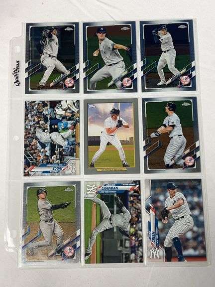 (9) New York Yankees Stars Baseball Cards image