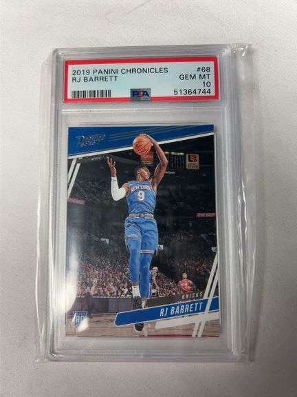 2019 Panini Chronicles #68 RJ Barrett ROOKIE Graded PC 10 GEM image