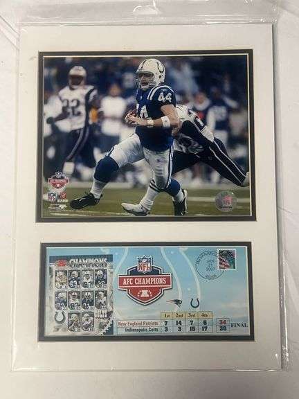 2006 USPS Indianapolis Colts 2006 Dallas Clark AFC Champions Portait image