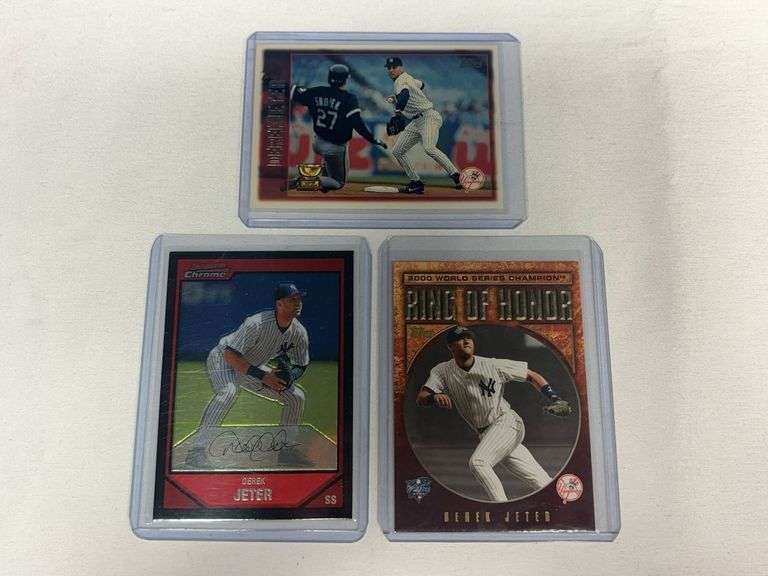 (3) Derek Jeter MLB Cards image