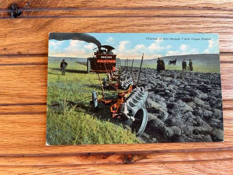 Reeves Steam Engine Postcard image