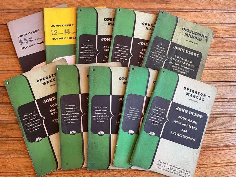 (10) John Deere Implement Manuals image