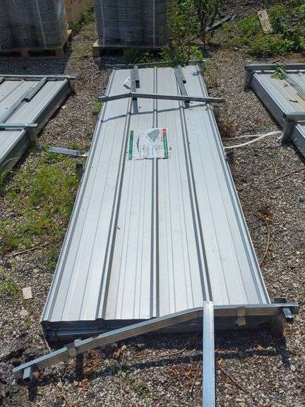 KJ  Heavy Duty 10 Ft Long Galvalime Corrugated Steel Panels - 98pcs. image