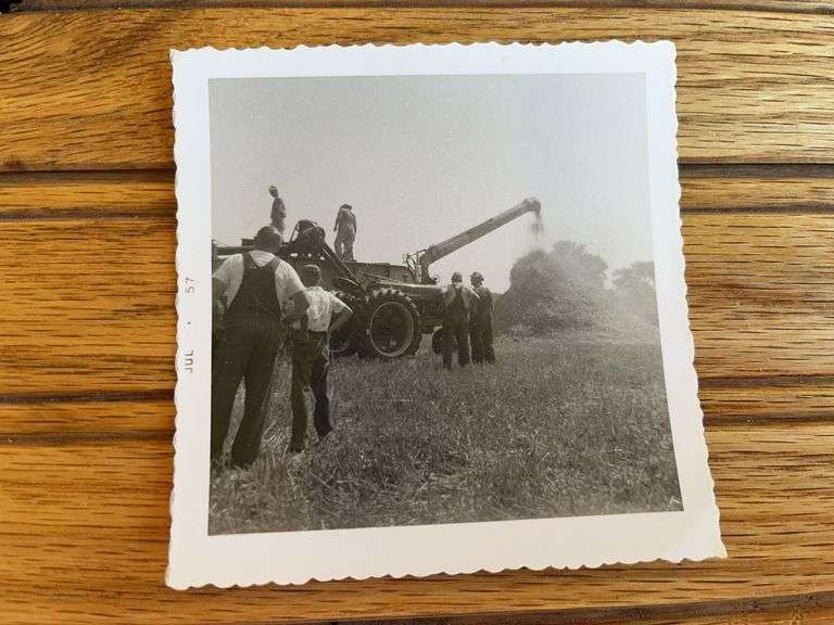 Farmall Tractor With Thresher Photo image