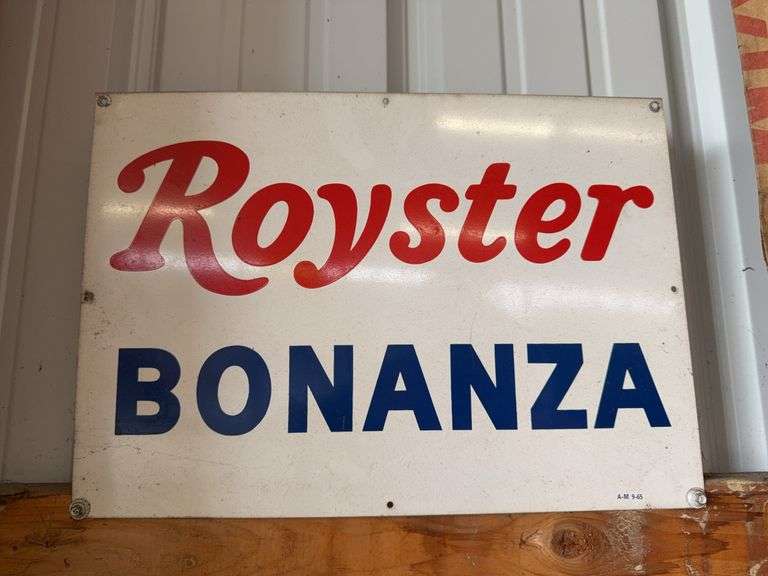 Royster Bonanza painted Tin sign image