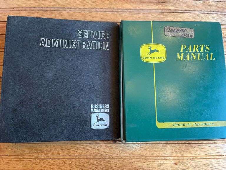 (2) John Deere Parts + Service Management Binders image