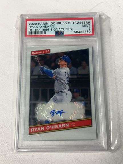 2020 Panini Donruss Optic Retro #86SRH Ryan O'Hearn AUTO Graded PSA 9 image
