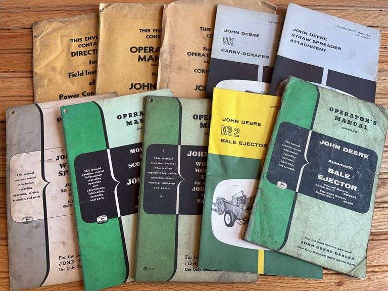 (10) John Deere Combine + Implement Manuals image