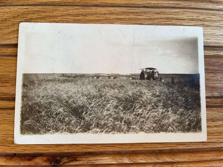 Emerson Brantingham Big 4 Tractor Photo Postcard image