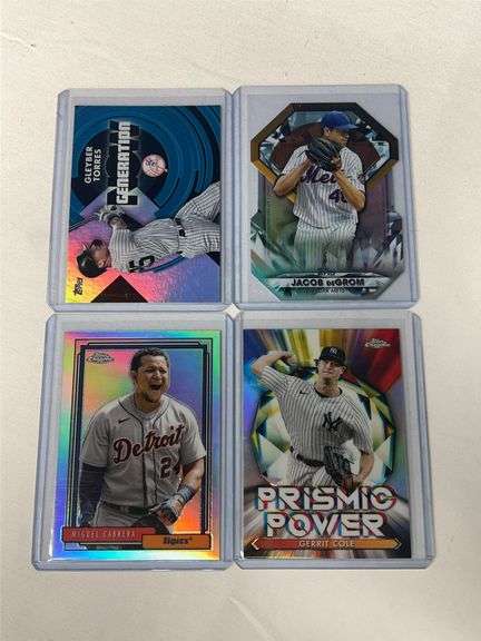 (4) Modern MLB Star Cards (DeGrom, Cole, Cabrera) image