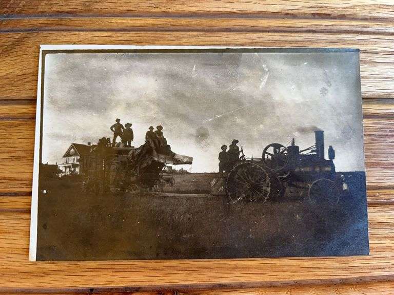 Steam Engine Photo Postcard image