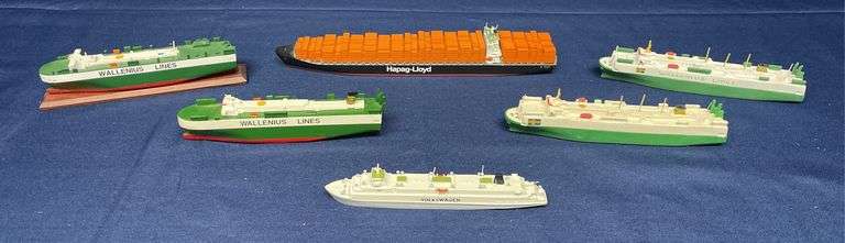(6) Small-Scale Freighter Ship Models image