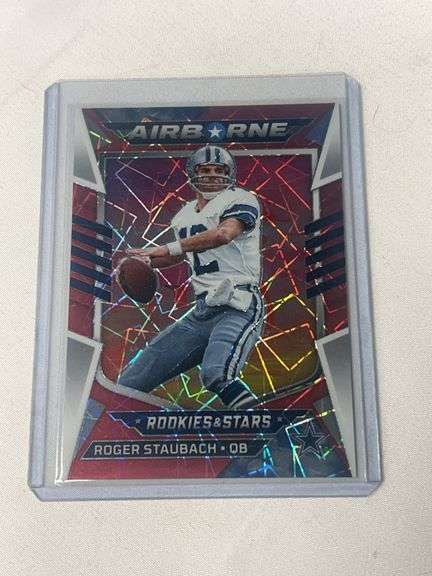 2022 Rookies & Stars #AI-28 Roger Staubach AIRBOURNE #'d/80 image