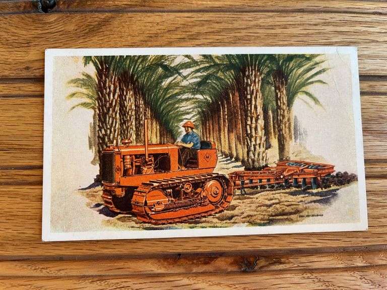 Allis Chalmers Model M Crawler Postcard image