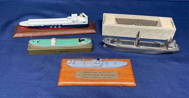 (5) Ship Model Paperweights image